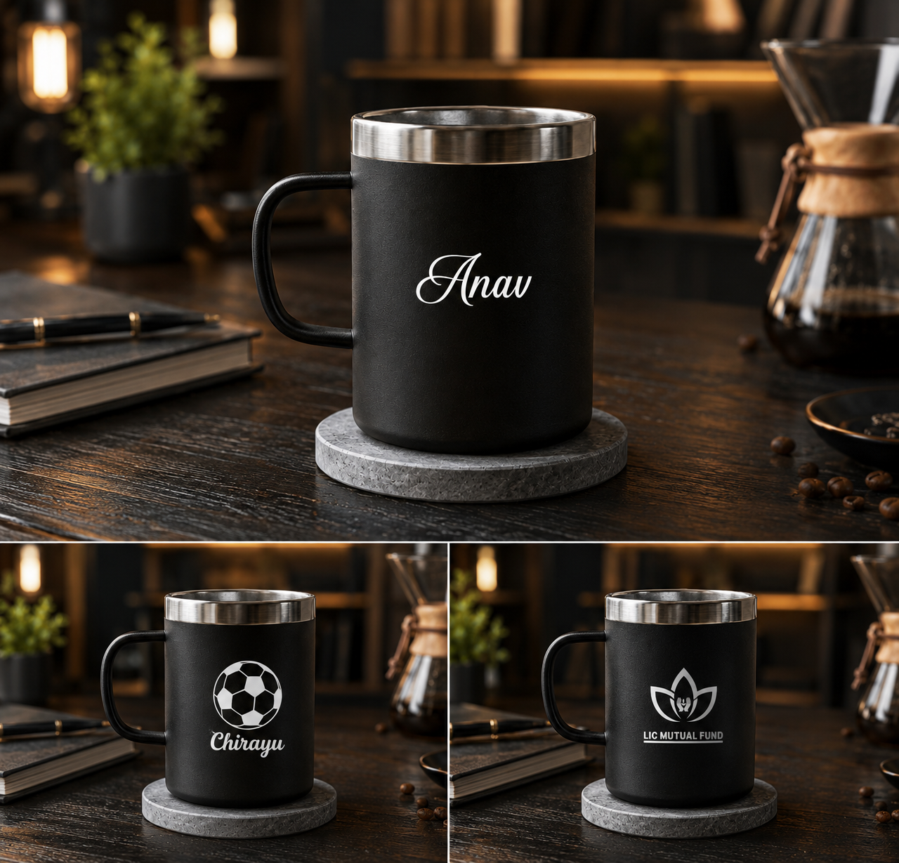 M15 Black Steel Mug